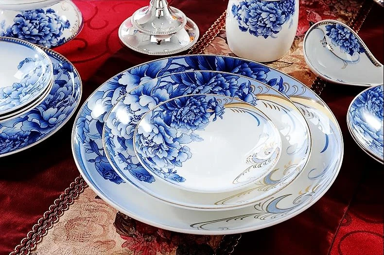 Tableware photography Chinese style Bowl and dish scene pure scene shooting HD details show flat-lay photography