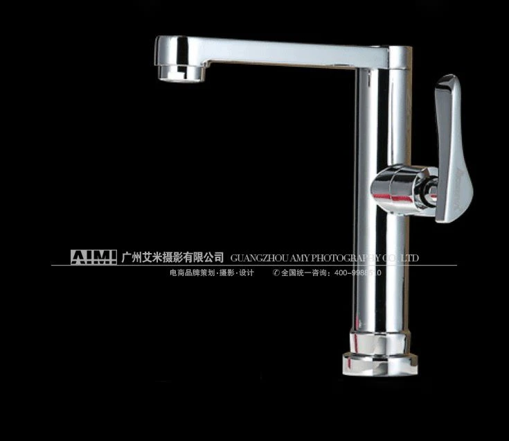Hardware photography Stainless steel faucet product publicity shooting white background photography