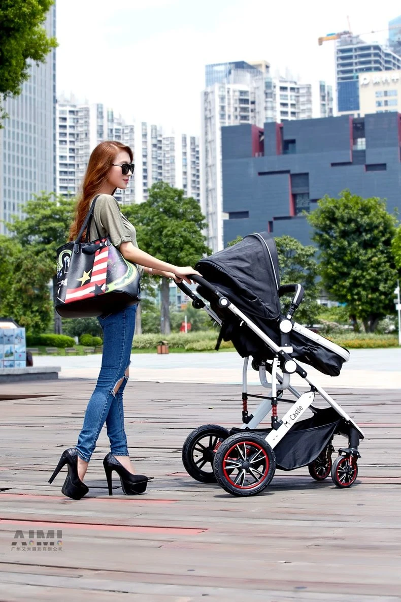 Baby Stroller Outdoor Photography Tall Female Model Scene Photography Business Planning creative photography