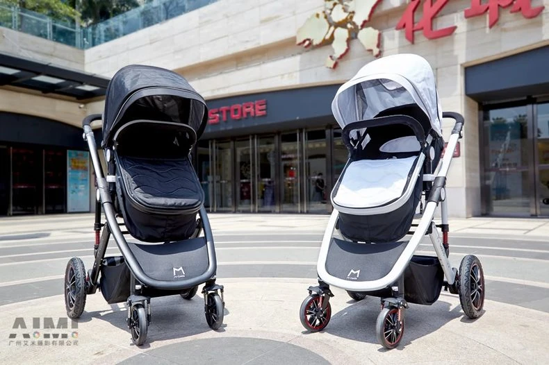 Maternal and child products Baby stroller shooting Creative real-life scenes creative photography
