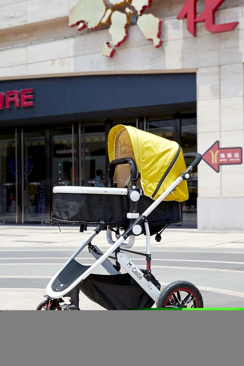 Maternal and child products Baby stroller shooting Creative real-life scenes flat-lay photography