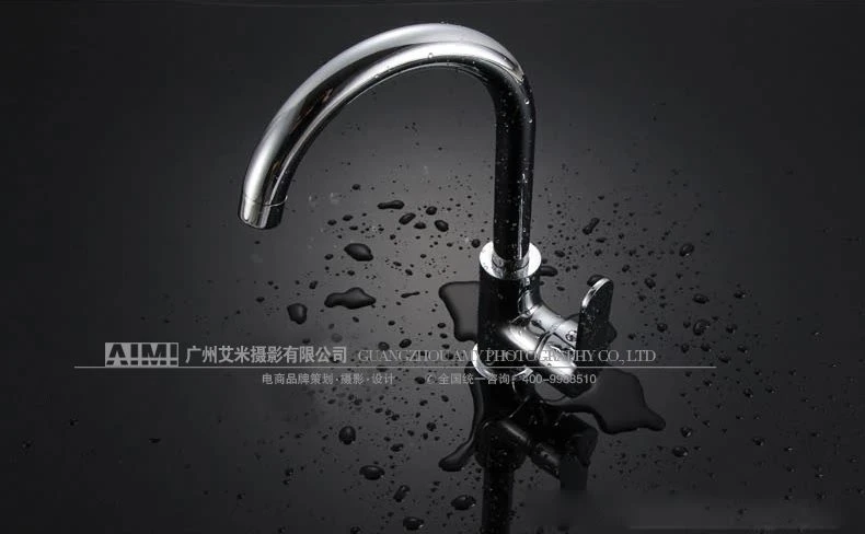 Stainless Steel Faucet Detail Photography