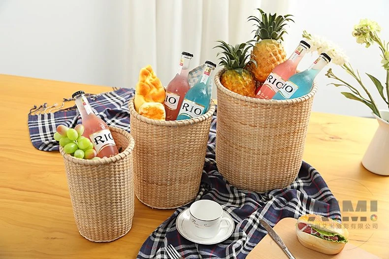 Chic Bamboo Basket Product Photography Daily necessities Photography Guangzhou Still Life Photograph lifestyle scene photography