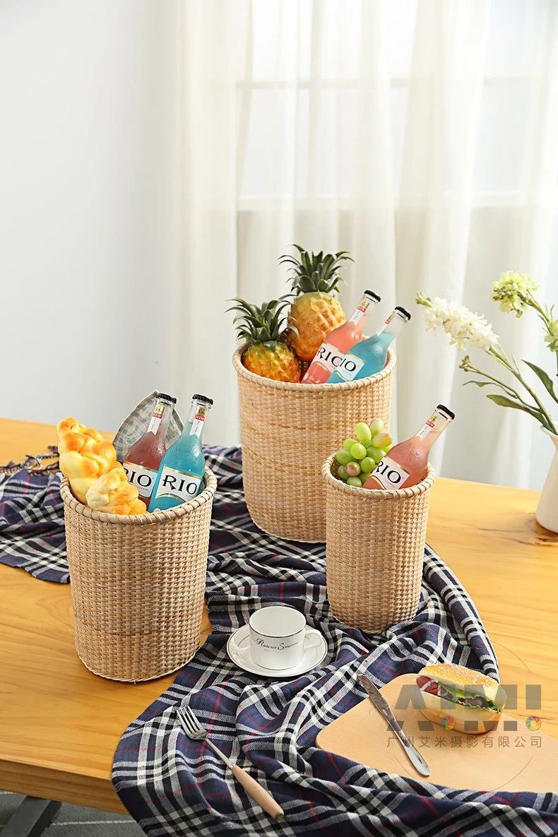 Chic Bamboo Basket Product Photography Daily necessities Photography Guangzhou Still Life Photograph creative photography