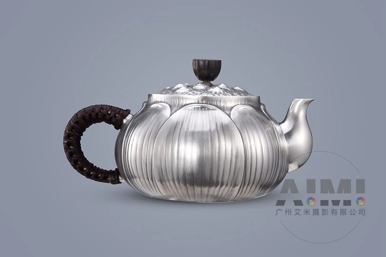 Silver Pot Still Life Photography Close-up Photography with Context Commercial Photography Company flat-lay photography