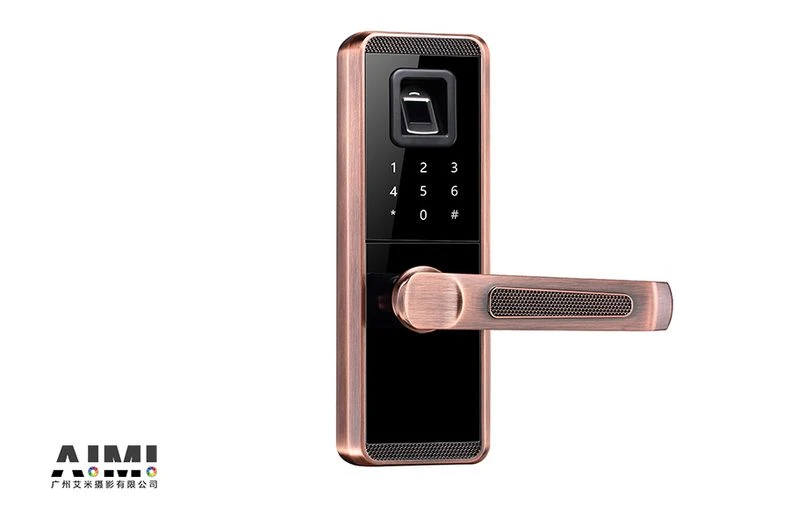 Small Family Fingerprint Lock Photography White Backgrounds Photography Commercial Product Photograp lifestyle scene photography