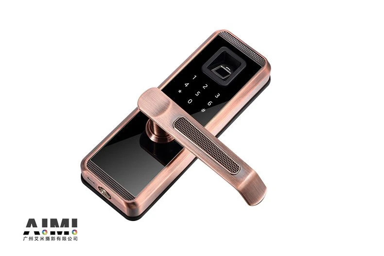 Small Family Fingerprint Lock Photography White Backgrounds Photography Commercial Product Photograp lifestyle scene photography
