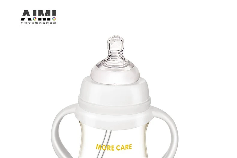 High-end Baby Bottle Photography White Bottle Photography Guangzhou Commercial Photography Company creative photography