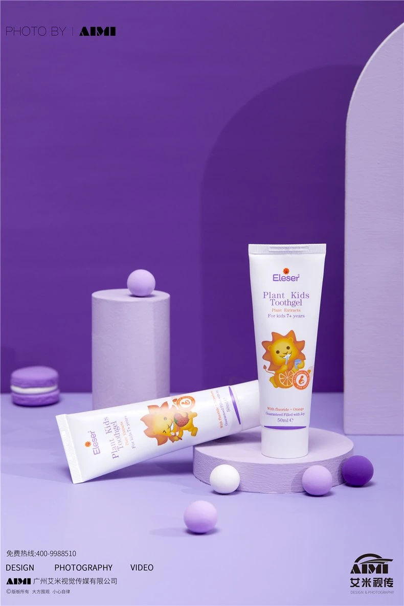 Aloha brand toothpaste photography toothpaste advertising photography brand publicity flat-lay photography