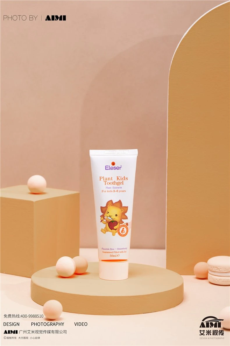 Aloha brand toothpaste photography toothpaste advertising photography brand publicity flat-lay photography