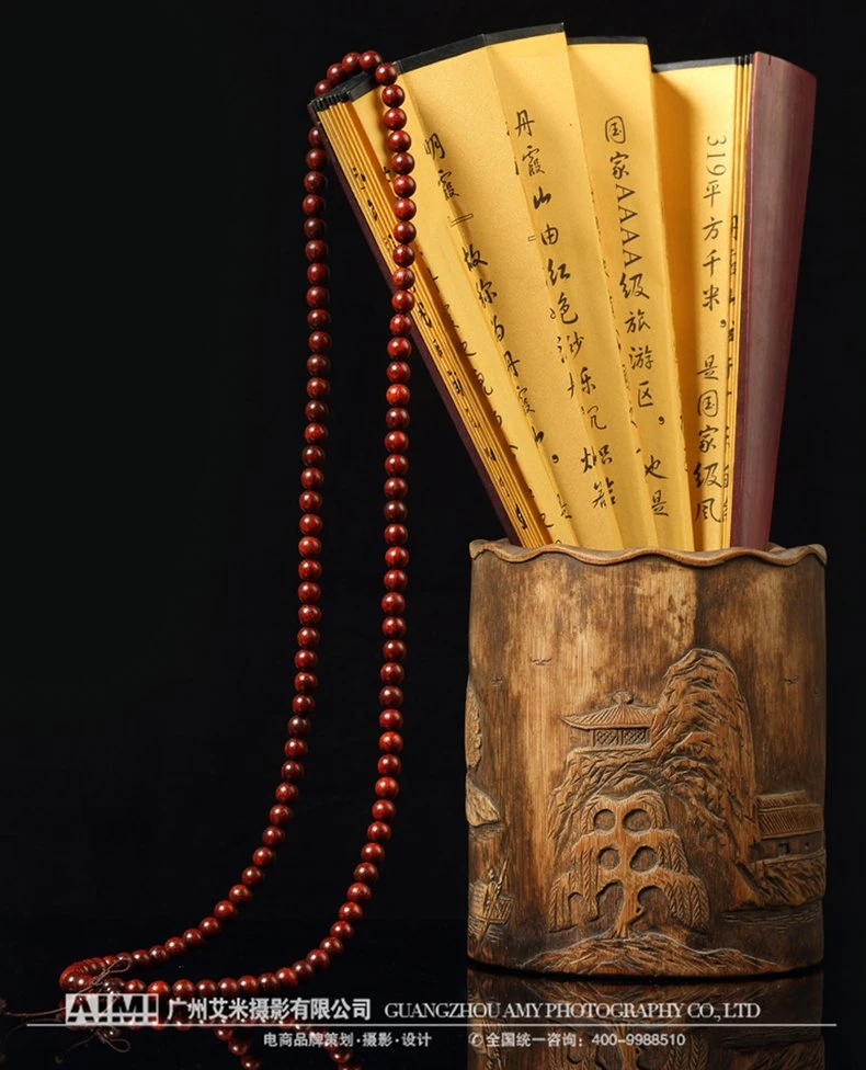 Sandalwood beads bracelet shooting e-commerce product photography jewelry shooting company focus-stacked photography