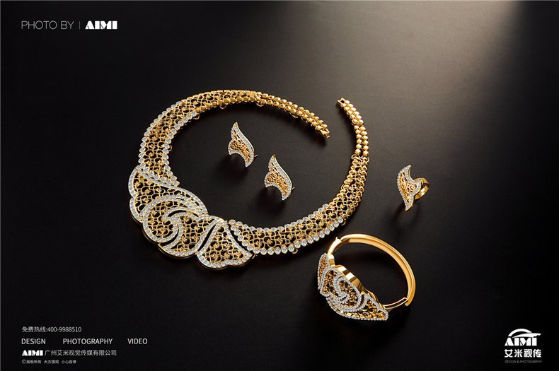 Gold Jewelry Still Life Photography