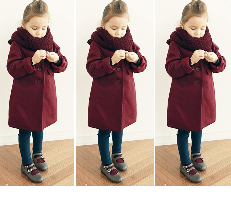 Girls' CoatDetail Page DescriptionDesign Production