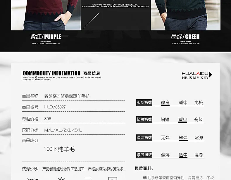 Men's ApparelDetail Page Design Production