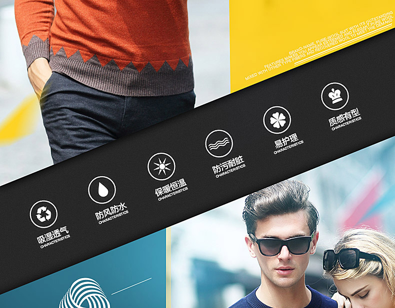 Men's ApparelDetail Page Design Production