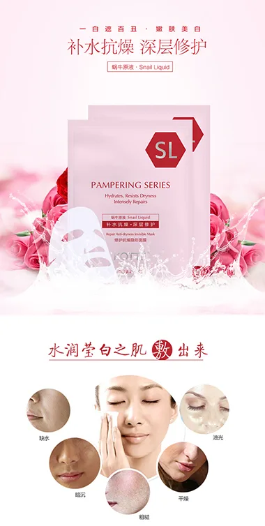 Skincare & Cosmetics — product detail page design