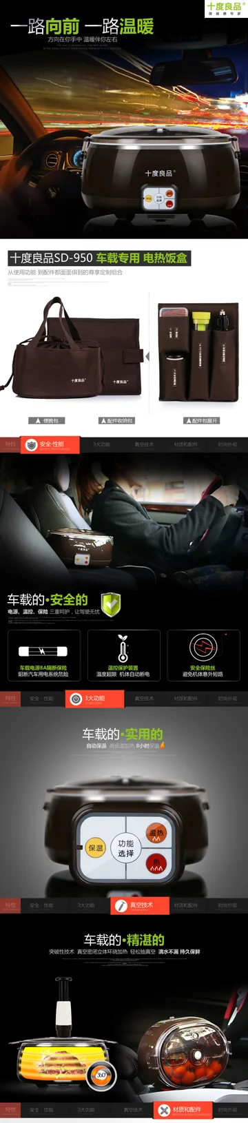 Automotive Outdoor Products — product detail page design