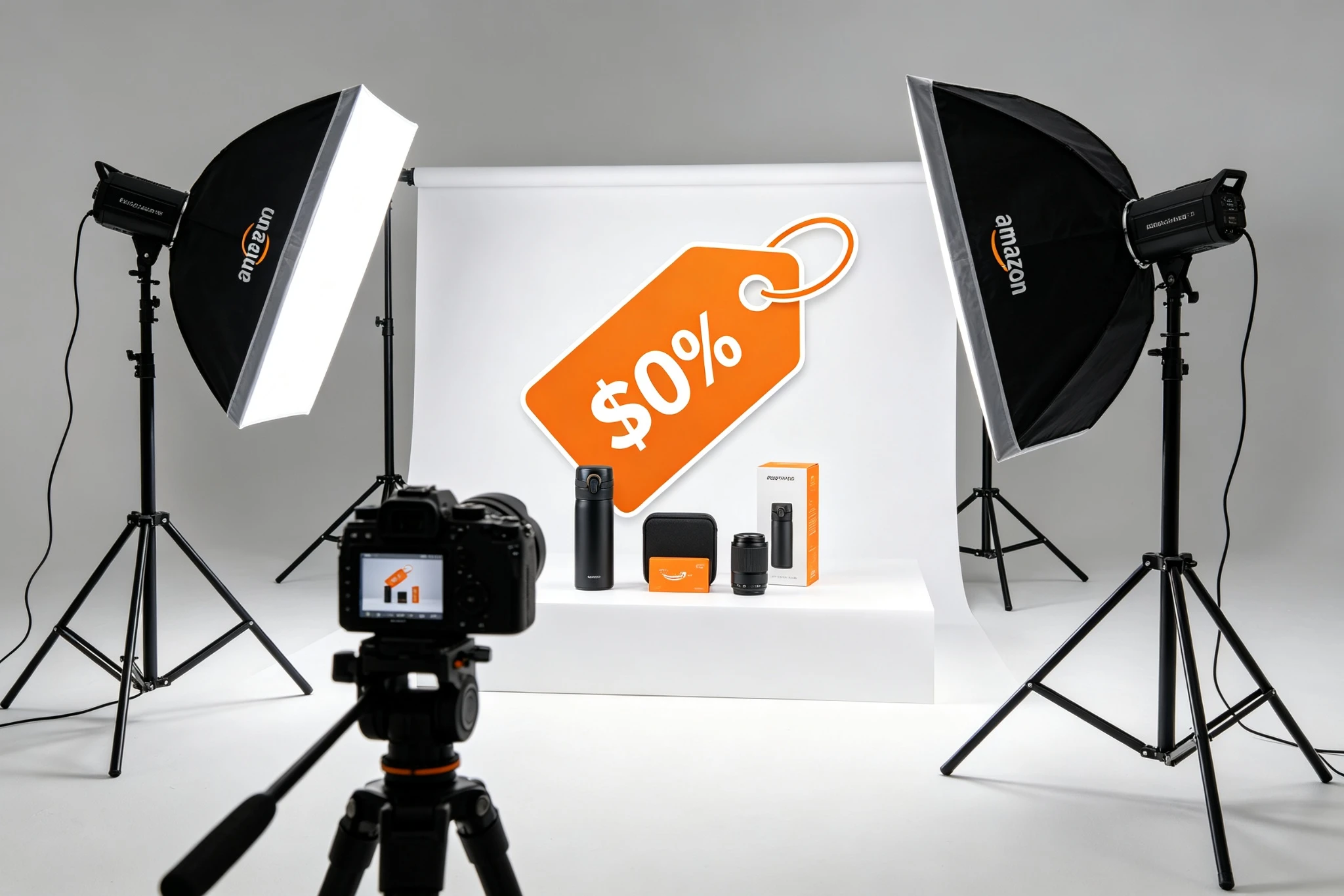 Professional product photography studio setup for Amazon e-commerce
