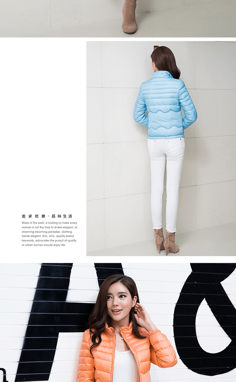 Women's Down JacketDetail Page DescriptionDesign Production