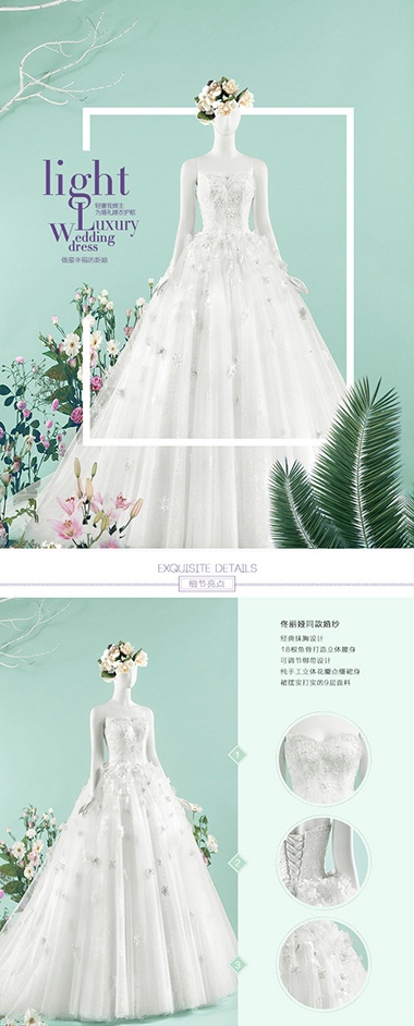 Online store detail page design